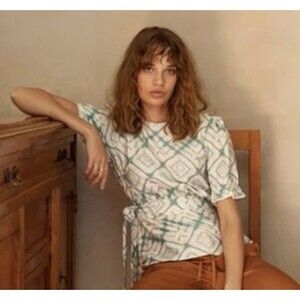 Atelier Reve Milou Women’s Size 40/Large Blouse In Birch